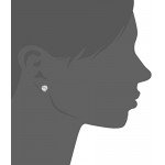 Sterling Silver Round Cut Cubic Zirconia Stud Earrings