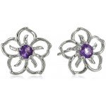 Sterling Silver Sky Flower Stud Earrings