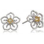 Sterling Silver Sky Flower Stud Earrings