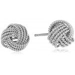 Sterling Silver Twisted Love Knot Stud Earrings Sterling Silver Twisted Love Knot Stud Earrings