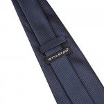 Stylefad Men's Solid Plaid Wide Neck Tie Set Hanky Cufflink