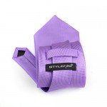 Stylefad Men's Solid Plaid Wide Neck Tie Set Hanky Cufflink
