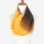 Summer rainbow silk Chiffon lady Ring Loop Scarf Brand Fashion Scarf Leopard Print Infinity Tube Scarves For Women femme