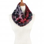 Summer rainbow silk Chiffon lady Ring Loop Scarf Brand Fashion Scarf Leopard Print Infinity Tube Scarves For Women femme