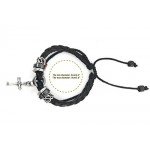 Suyi Multilayer Adjustable Leather Woven Braided Bangle Cross Bracelet Leaf Wrist Cuff Wristband
