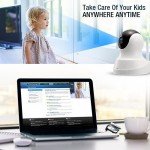 TENVIS HD IP Camera - Wireless IP Camera with Two-way Audio, Night Vision Camera, 2.4GHz & 720P Camera for Pet Baby Monitor, Home Security Camera Motion Detection Indoor Camera with Micro SD Card Slot