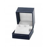 THE PEARL SOURCE 14K Gold AAA Quality Round White Freshwater Cultured Pearl Stud Earrings for Women