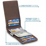 TRAVANDO Slim Wallet with Money Clip RIO RFID Blocking Card Mini Bifold Men