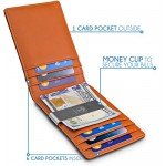 TRAVANDO Slim Wallet with Money Clip RIO RFID Blocking Card Mini Bifold Men