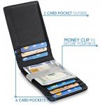 TRAVANDO Slim Wallet with Money Clip RIO RFID Blocking Card Mini Bifold Men