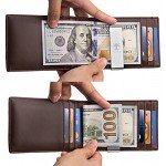 TRAVANDO Slim Wallet with Money Clip RIO RFID Blocking Card Mini Bifold Men