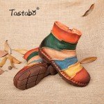 Tastabo Hot Sale Shoe Martin Boots Genuine Leather Ankle Shoes Vintage Casual Shoes Brand Design Retro Handmade Women Boots Lady