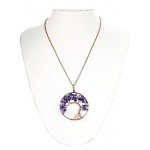 Thunaraz Tree of Life Pendant Necklace 18" 30" Handmade Chakra Gemstone Jewelry for Women