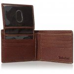 Timberland Men's Genuine Leather RFID Blocking Passcase Security Wallet