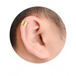 Tornito 4 Pairs Stainless Steel Ear Cuff Helix Cartilage Clip On Wrap Earrings Fake Nose Ring Non-Piercing Adjustable