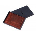 Travelambo Front Pocket Minimalist Leather Slim Wallet RFID Blocking Medium Size