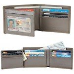 Travelambo Genuine Leather RFID Blocking Wallets Mens Wallet Bifold Left ID Travelambo Genuine Leather RFID Blocking Wallets Mens Wallet Bifold Left ID