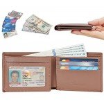 Travelambo Genuine Leather RFID Blocking Wallets Mens Wallet Bifold Left ID Travelambo Genuine Leather RFID Blocking Wallets Mens Wallet Bifold Left ID