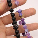 UEUC King&Queen Crown Couple Bracelets His and Her Friendship 8mm Beads Bracelet