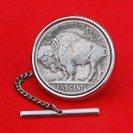US 1913 ~ 1938 Indian Head Buffalo Nickel Silver Plated Tie Tac Tack BRAND NEW US 1913 ~ 1938 Indian Head Buffalo Nickel Silver Plated Tie Tac Tack BRAND NEW