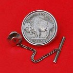 US 1913 ~ 1938 Indian Head Buffalo Nickel Silver Plated Tie Tac Tack BRAND NEW US 1913 ~ 1938 Indian Head Buffalo Nickel Silver Plated Tie Tac Tack BRAND NEW