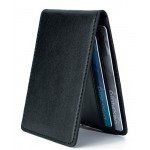Ultra Slim Mini Size Wallet ID Window Card Case with RFID Blocking