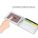 Ultra Slim Mini Size Wallet ID Window Card Case with RFID Blocking