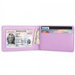 Ultra Slim Mini Size Wallet ID Window Card Case with RFID Blocking