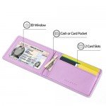 Ultra Slim Mini Size Wallet ID Window Card Case with RFID Blocking