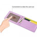 Ultra Slim Mini Size Wallet ID Window Card Case with RFID Blocking