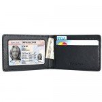 Ultra Slim Mini Size Wallet ID Window Card Case with RFID Blocking
