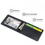 Ultra Slim Mini Size Wallet ID Window Card Case with RFID Blocking
