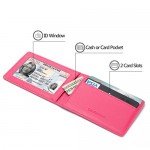 Ultra Slim Mini Size Wallet ID Window Card Case with RFID Blocking