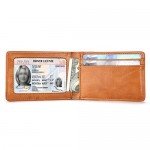 Ultra Slim Mini Size Wallet ID Window Card Case with RFID Blocking