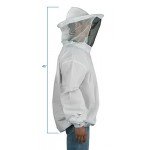 VIVO New Professional White Medium/Large Beekeeping/Bee Keeping Suit, Jacket, Pull Over, Smock with a Veil by (BEE-V105)