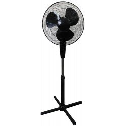 VMI Oscillating Pedestal Fan, 16", Black