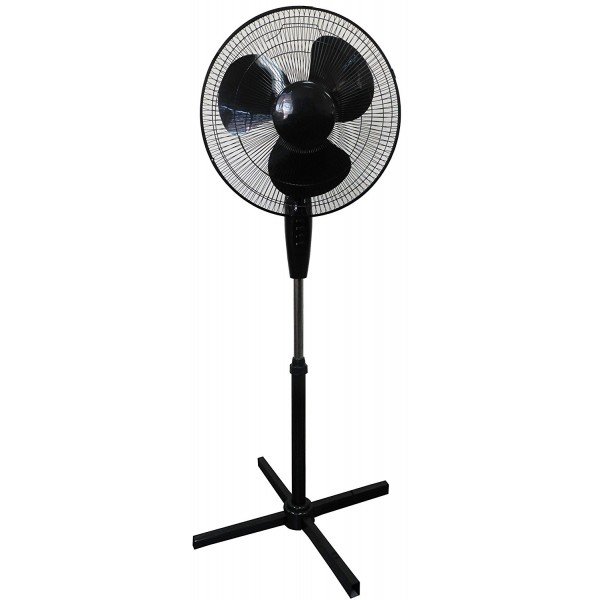 VMI Oscillating Pedestal Fan, 16", Black VMI Oscillating Pedestal Fan, 16", Black