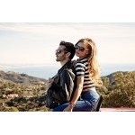 WOODIES Wayfarer Walnut Wood Sunglasses with Black Polarized Lenses for Men or Women