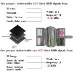 WOZEAH Women's PU Leather RFID Large Capacity Long Wallet Clutch Pures handbags Credit Card Holder Organizer Ladies Purse