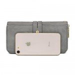 WOZEAH Women's PU Leather RFID Large Capacity Long Wallet Clutch Pures handbags Credit Card Holder Organizer Ladies Purse