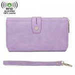 WOZEAH Women's PU Leather RFID Large Capacity Long Wallet Clutch Pures handbags Credit Card Holder Organizer Ladies Purse