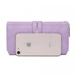 WOZEAH Women's PU Leather RFID Large Capacity Long Wallet Clutch Pures handbags Credit Card Holder Organizer Ladies Purse