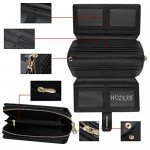 WOZEAH Women's PU Leather RFID Large Capacity Long Wallet Clutch Pures handbags Credit Card Holder Organizer Ladies Purse