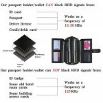 WOZEAH Women's PU Leather RFID Large Capacity Long Wallet Clutch Pures handbags Credit Card Holder Organizer Ladies Purse