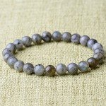 WRCXSTONE Natural 8mm Gorgeous Semi-Precious Gemstones Healing Crystal Stretch Beaded Bracelet Unisex