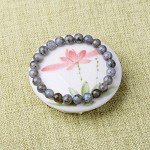 WRCXSTONE Natural 8mm Gorgeous Semi-Precious Gemstones Healing Crystal Stretch Beaded Bracelet Unisex