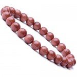 WRCXSTONE Natural 8mm Gorgeous Semi-Precious Gemstones Healing Crystal Stretch Beaded Bracelet Unisex