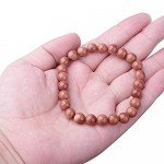 WRCXSTONE Natural 8mm Gorgeous Semi-Precious Gemstones Healing Crystal Stretch Beaded Bracelet Unisex