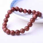 WRCXSTONE Natural 8mm Gorgeous Semi-Precious Gemstones Healing Crystal Stretch Beaded Bracelet Unisex