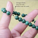 WRCXSTONE Natural 8mm Gorgeous Semi-Precious Gemstones Healing Crystal Stretch Beaded Bracelet Unisex